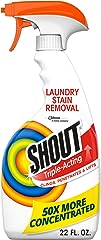 Shout Active Enzyme Laundry Stain Remover Spray, Triple-Acting Formula Clings, Penetrates, and Lifts 100+ Types of Everyday S