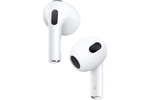 Apple AirPods (3rd Generation) Wireless Ear Buds, Bluetooth Headphones, Personalized Spatial Audio, Sweat and Water Resistant