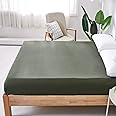 Ecocott Bedding Fitted Sheet - 100% Selected Natural Cotton - Elasticized Deep Pockets, Shrinkage & Fade Resistant - Easy Car
