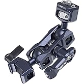 SmallRig Articulating Magic Arm with NATO Clamp and 1/4"-20 Screw (with Retractable Pins), 360 Degree Rotation, Max Load of 1