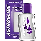 Astroglide Water Based Lube (2.5oz), Liquid Personal Lubricant for Long-Lasting Pleasure for Men, Women and Couples, Safe for