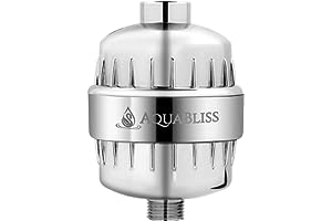 AquaBliss High Output Revitalizing Shower Filter - Reduces Dry Itchy Skin, Dandruff, Eczema, and Dramatically Improves The Co