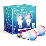 Kasa Smart Light Bulbs, Full Color Changing Dimmable Smart WiFi Bulbs Compatible with Alexa and Google Home, A19, 60 W 800 Lu
