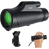 Monocular Telescope, 10x42 Monoculars for Adults, Usogood Compact Portable Waterproof Monocular with Hand Strap, Lightweight 