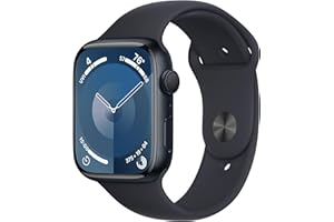 Apple Watch Series 9 [GPS 45mm] Smartwatch with Midnight Aluminum Case with Midnight Sport Band M/L. Fitness Tracker, ECG App