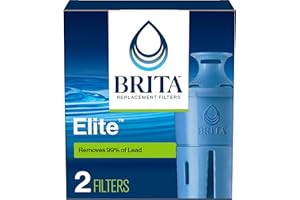 Brita Elite Water Filter Replacements for Pitchers and Dispensers, BPA-Free, Reduces 99% of Lead, Lasts Six Months or 120 Gal