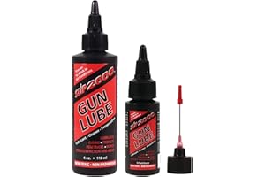 Slip 2000 Gun Lube Combo Pack - 4 oz & 1 oz Squeeze Bottle with Needle Tip Applicator - 100% Pure Synthetic CLP - Gun Lubrica