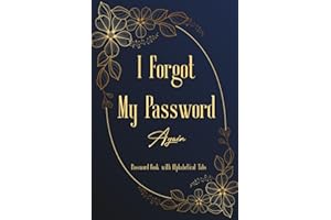 I Forgot My Password Again, Internet Password Logbook, Organizer, Tracker, reminder book