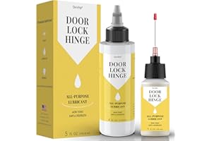 Door Hinge Lubricant kit | 4 oz + 1 oz Needle Combo, Long-Lasting Lock Lubricant, Upgraded Squeaky Door Hinge Lubricant for D