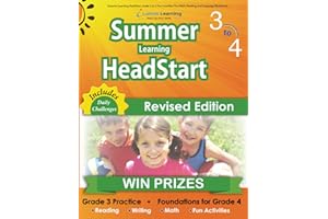 Summer Learning HeadStart, Grade 3 to 4: Fun Activities Plus Math, Reading, and Language Workbooks: Bridge to Success with Co