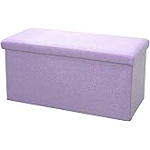 HegZA Footstool, Storage Box Folding Footrest Bench Rectangular Stool Seat Foot Rest Suitable for Patio Hallway Living Room-7