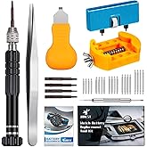 JOREST Watch Battery Replacement Kit, Watch Repair Screwdriver, Watch Band Replacement tool, Watch Wrench Back Remover, Watch