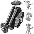 NEEWER Flexible Articulating Magic Arm with Dual Ball Heads, CNC Machined Aluminum Alloy with 1/4" Screws&Holes for Camera Mo