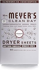 Mrs. Meyer's Clean Day Dryer Sheets, Lavender, 80 ct