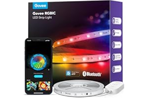 Govee RGBIC LED Strip Lights, Smart LED Lights for Bedroom, Bluetooth LED Lights APP Control, DIY Multiple Colors on One Line