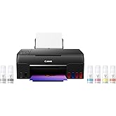 Canon PIXMA G620 Wireless MegaTank Photo All-in-One Printer [Print, Copy, Scan], Black,Works with Alexa