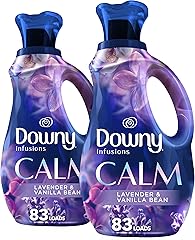 Downy Infusions Laundry Fabric Softener Liquid, Calm Scent, Lavender & Vanilla Bean, 56 Fl Oz (Pack of 2)