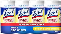 Lysol Disinfectant Wipes, Multi-Surface Antibacterial Cleaning Wipes, For Disinfecting and Cleaning, Lemon and Lime Blossom, 