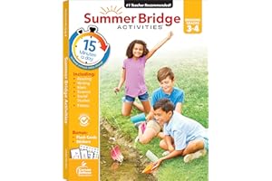 Summer Bridge Activities 3rd to 4th Grade Workbook, Math, Reading Comprehension, Writing, Science, Social Studies, Fitness Su