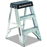 Louisville Ladder 2-Foot Aluminum Step Stool Industrial, 300-Pound Load Capacity, Type IA, AS3002