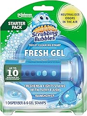 Scrubbing Bubbles Toilet Gel Stamps, Fresh Gel Toilet Cleaning Stamps, Helps Keep Toilet Clean and Helps Prevent Limescale & 