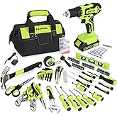 FASTPRO 232-Piece 20V Cordless Lithium-ion Drill Driver and Home Tool Set, Household Repairing Tool Kit with Drill, 12-Inch W