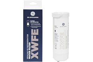 GE® XWFE™ Refrigerator Water Filter, Genuine Replacement Filter, Certified to Reduce Lead, Sulfur, and 50+ Other Impurities, 