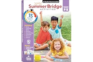Summer Bridge Activities Preschool to Kindergarten Workbooks, Phonics, Handwriting, Math, Early Learning Summer Learning Acti
