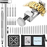 Watch Link Removal Tool Kit, Watch Band Tool Kit, Spring Bar Tool Set for Watch Repair and Watch Band Replacement with Small 