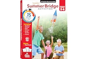 Summer Bridge Activities 5th to 6th Grade Workbooks, Math, Reading Comprehension, Writing, Science, Social Studies, Fitness S