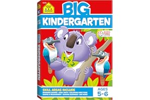 School Zone Big Kindergarten Workbook: 320 Pages, Ages 5 to 6, Early Reading, Early Math, Writing, Numbers 0-20, Alphabet, Si