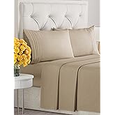 Queen Size 4 Piece Sheet Set - Comfy Breathable & Cooling Sheets - Hotel Luxury Bed Sheets for Women & Men - Deep Pockets, Ea