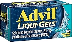 Advil Liqui-Gels Pain Reliever and Fever Reducer, Pain Medicine for Adults with Ibuprofen 200mg for Headache, Backache, Menst