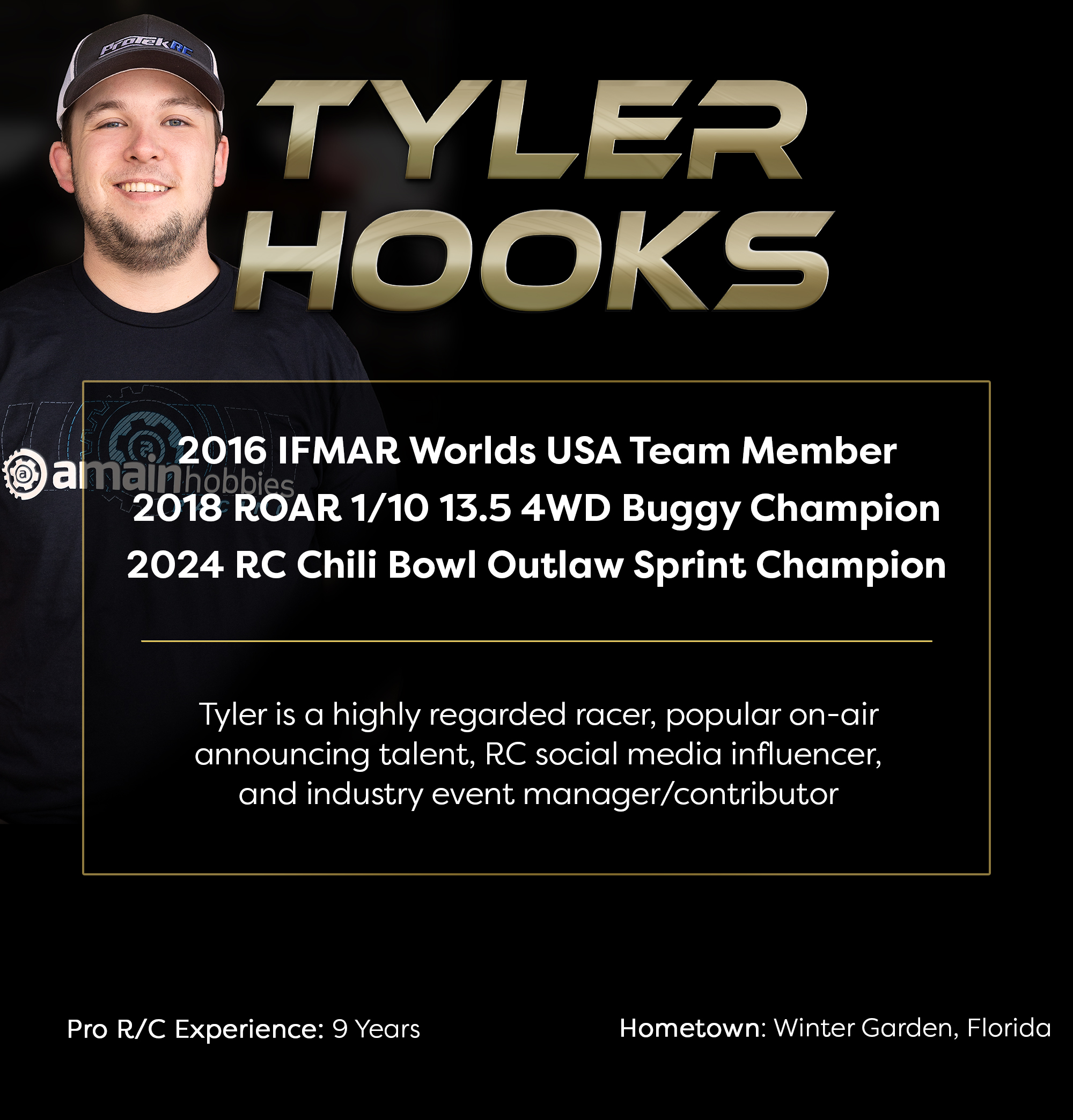 ProTek RC PRO Team Driver Tyler Hooks