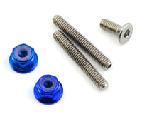 175RC Titanium Lower Arm Stud Kit (Blue)