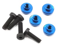 ProTek RC Aluminum Servo Mount Grommet (Blue) (4)