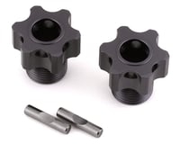 Tekno RC Aluminum 17mm Lightened Hex Wheel Hub Set (Gun Metal) (2) (+3mm Offset)