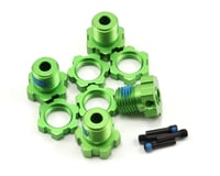 Traxxas 17mm Splined Wheel Hub Set (Green) (4)