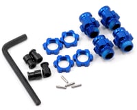 Traxxas Aluminum 17mm Wheel Adapter Set (Blue) (4)