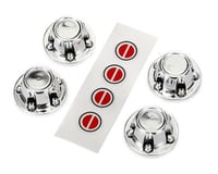 Traxxas TRX-4 Center Wheel Caps (Chrome) (4)