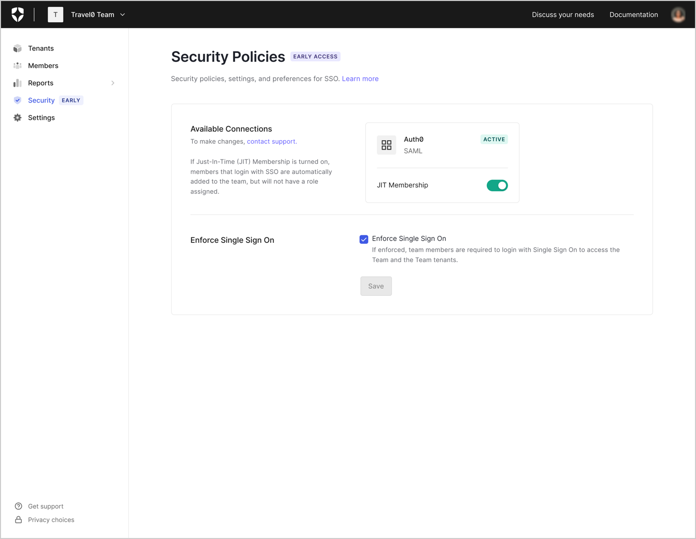 Enterprise IdP Connection JIT