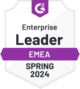 Logo - G2: Enterprise Leader EMEA (Spring 2024)