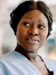 closeup of a female nurse