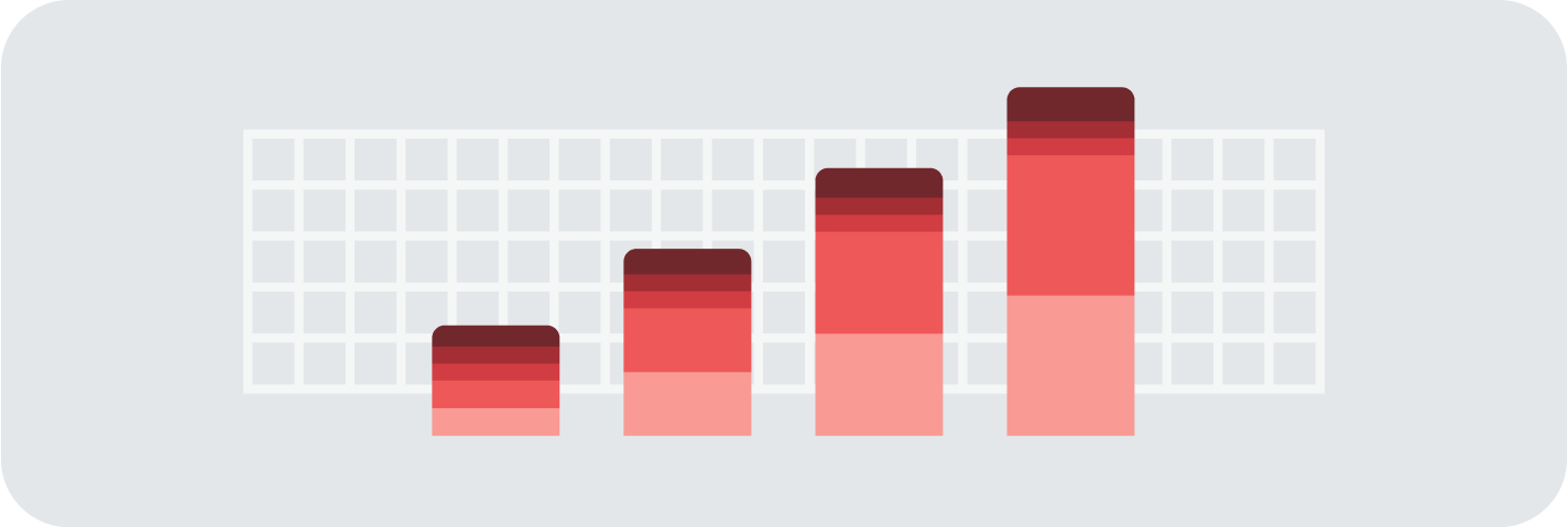 Bar graph on a grid