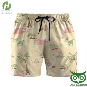 Gearhumans 3D Slowbro Pokemon Custom Men Short