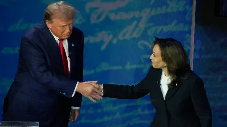 At 2nd Presidential debate, Harris and Trump spar over rallies, border, conflict