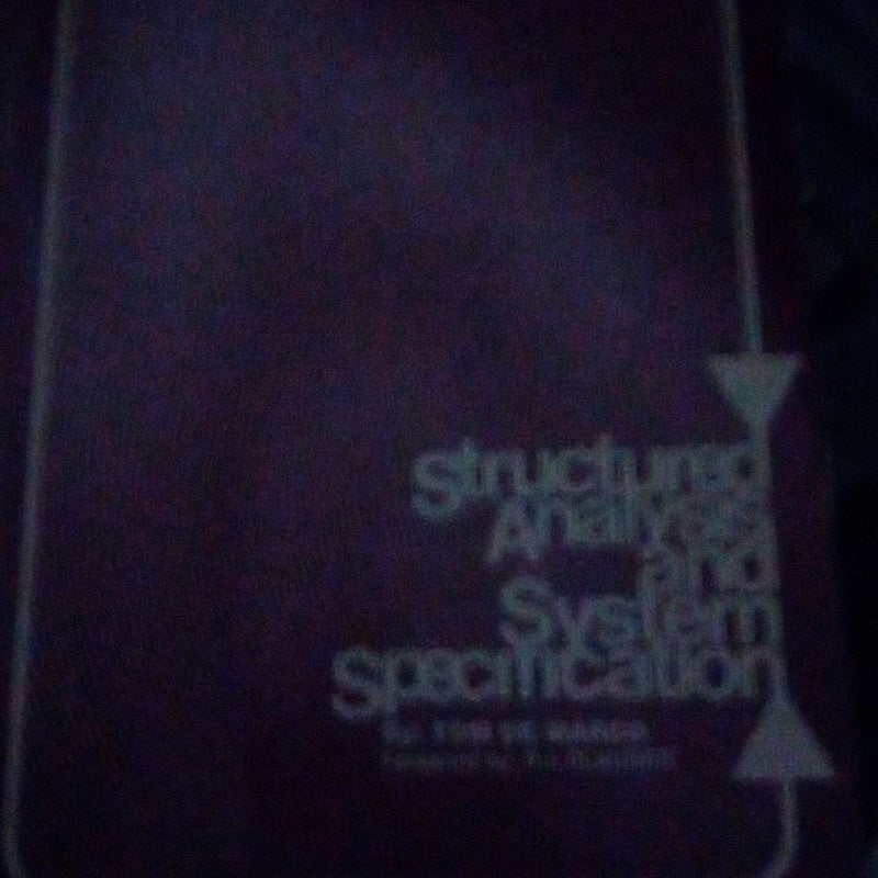 Structured Analysis and System Specification