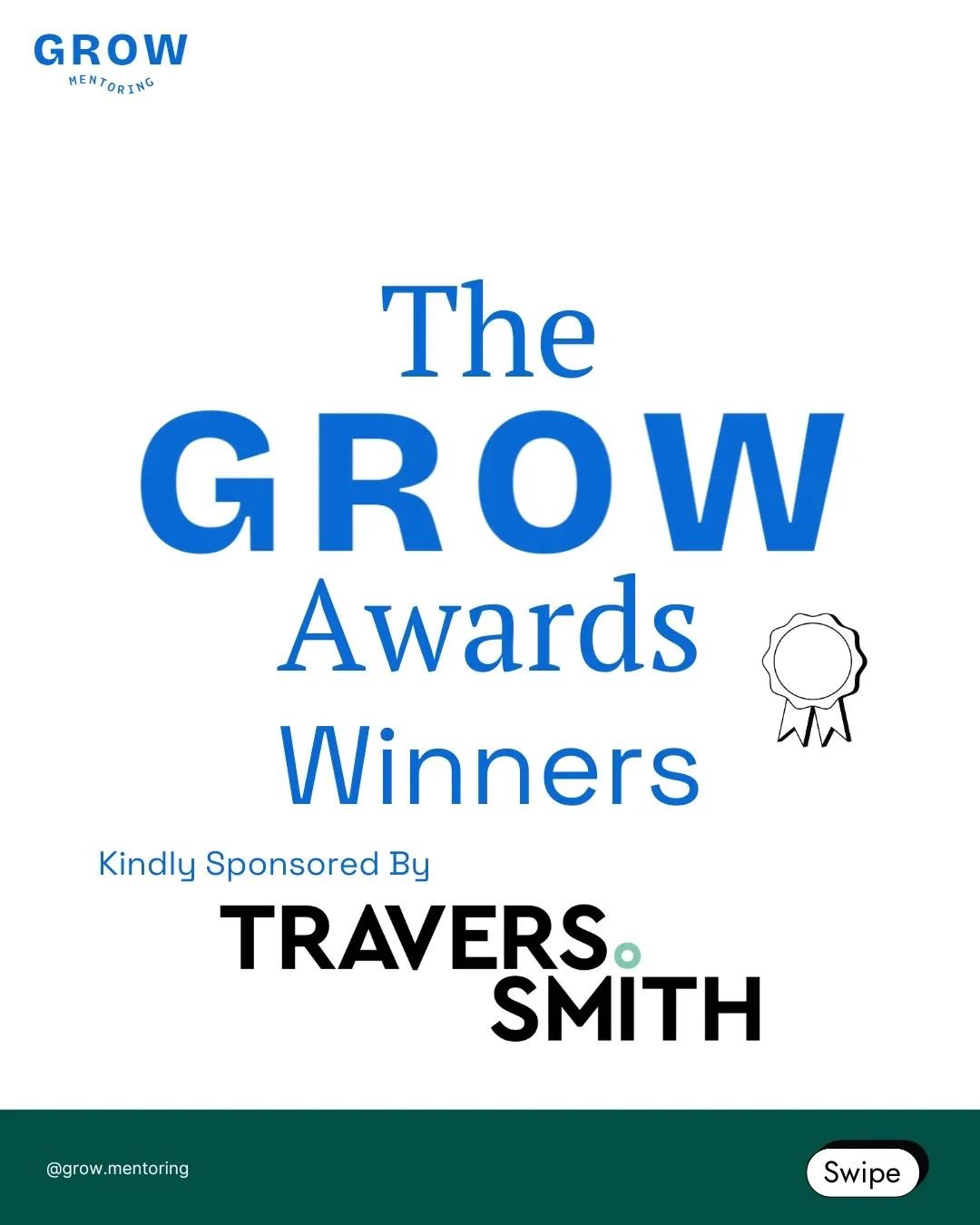 Congratulations to the winners of the GROW Awards 2024! 🏆

We're excited to share the final winners with you! A huge thank you to the team at Travers Smith for judging and supporting the GROW Awards once again - we look forward to celebrating over l