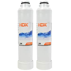 FMS-2 Premium Refrigerator Water Filter Replacement Fits Samsung HAF-CINS (2-Pack)