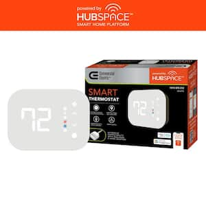 Wi-Fi and Bluetooth Enabled Smart Programmable Thermostat with Schedules Powered by Hubspace